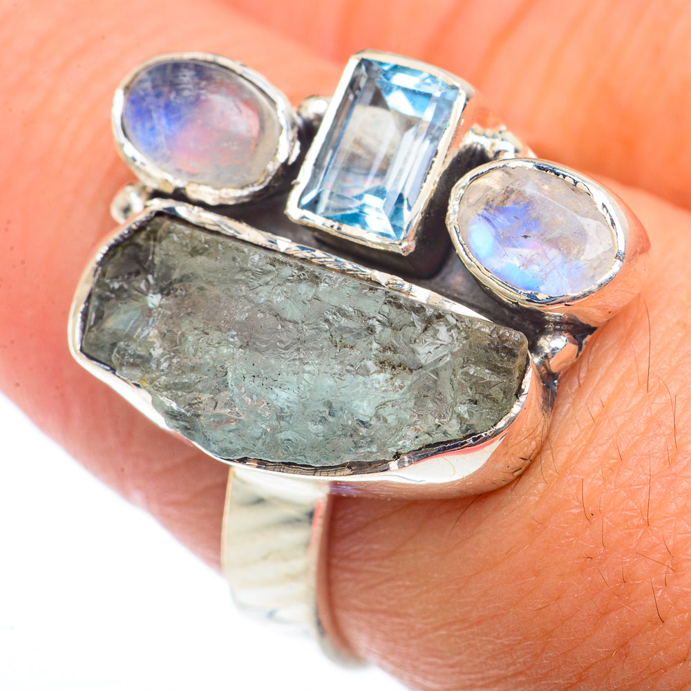 Aquamarine Rings handcrafted by Ana Silver Co - RING73381