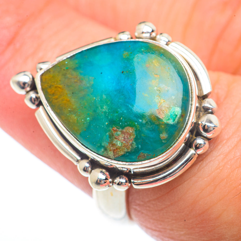 Chrysocolla Rings handcrafted by Ana Silver Co - RING73384