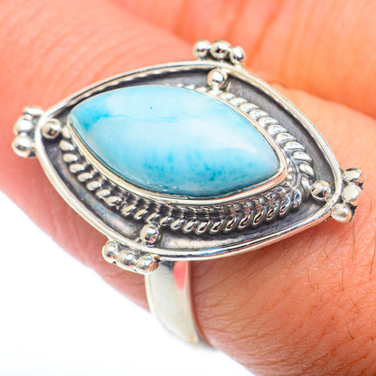 Larimar Rings handcrafted by Ana Silver Co - RING73385