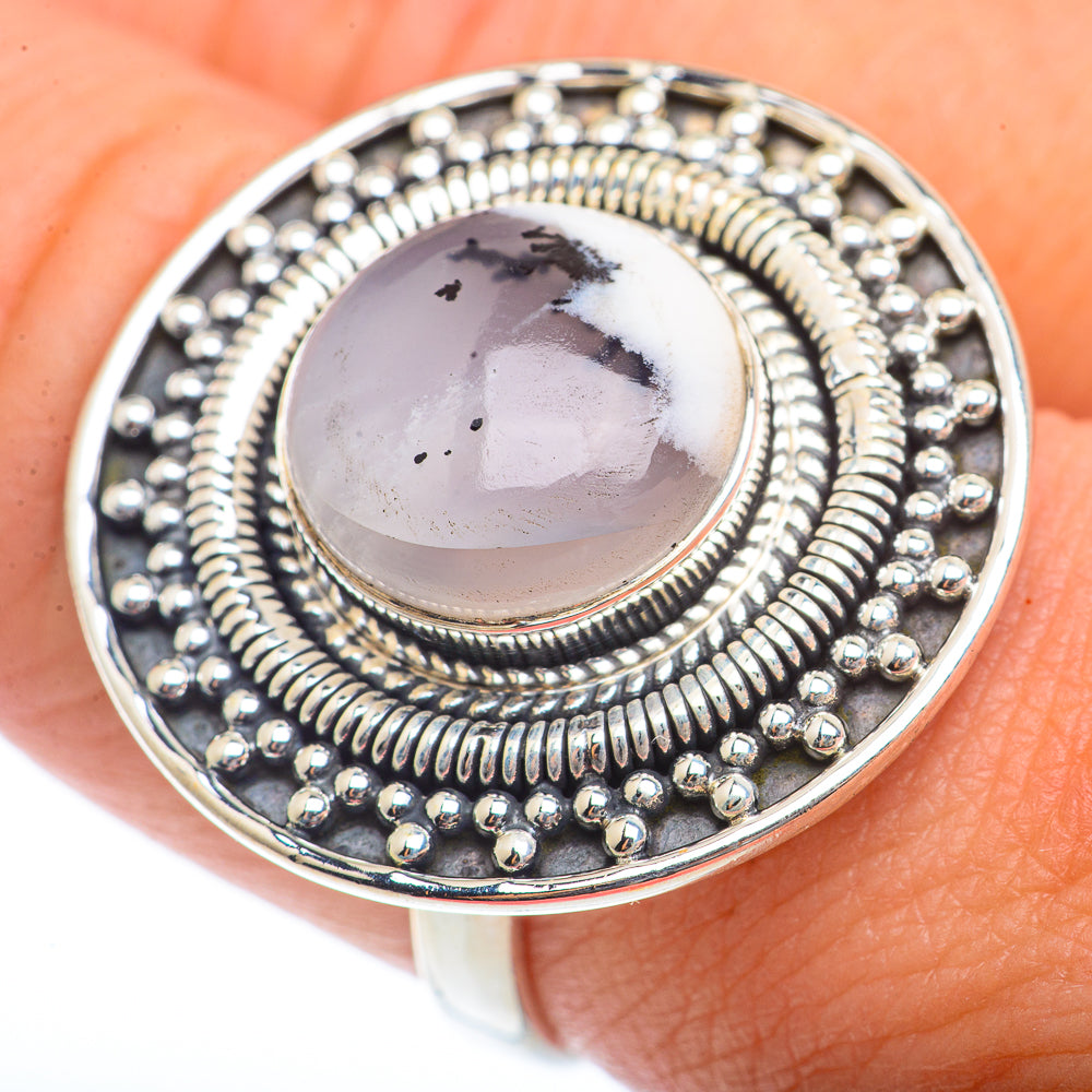 Dendritic Opal Rings handcrafted by Ana Silver Co - RING73405