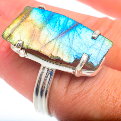 Labradorite Rings handcrafted by Ana Silver Co - RING73410