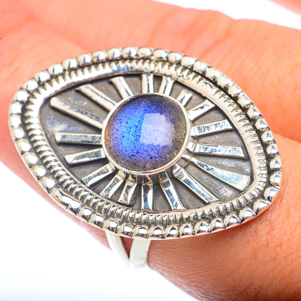 Labradorite Rings handcrafted by Ana Silver Co - RING73416