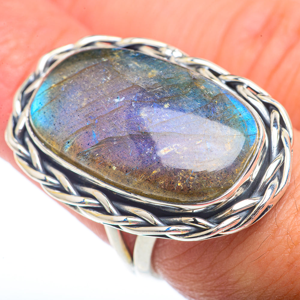 Labradorite Rings handcrafted by Ana Silver Co - RING73423