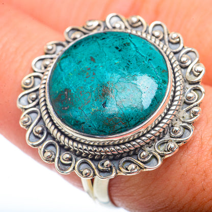 Chrysocolla Rings handcrafted by Ana Silver Co - RING73426