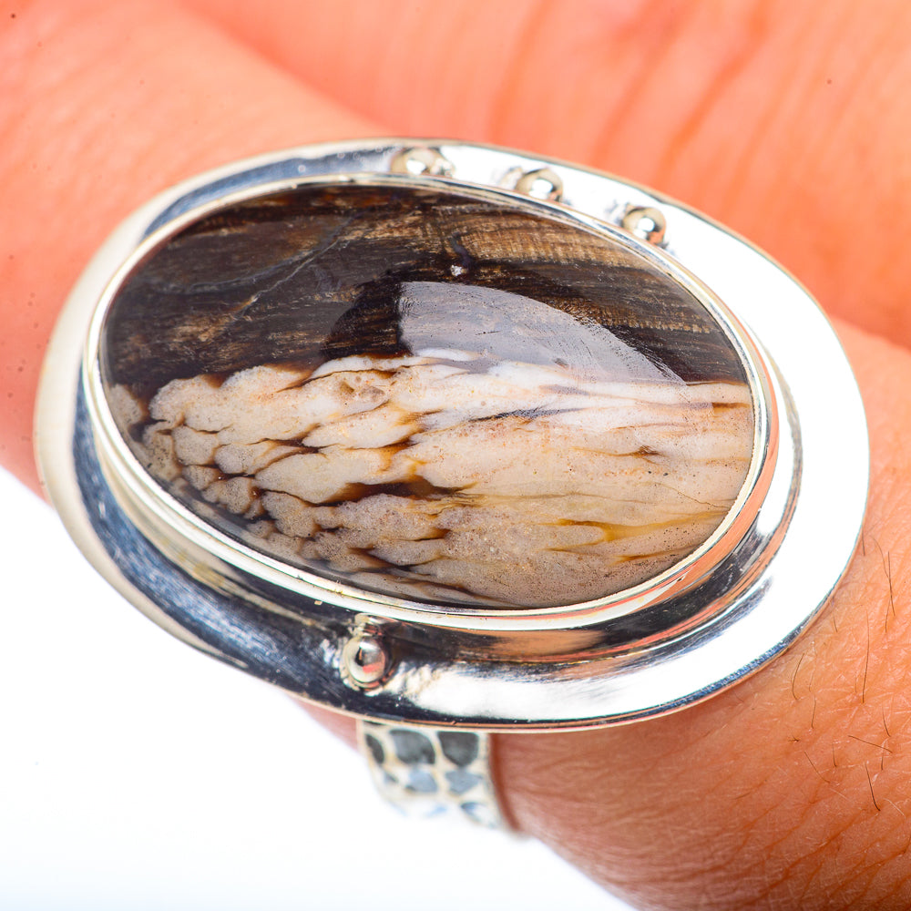 Peanut Wood Jasper Rings handcrafted by Ana Silver Co - RING73428