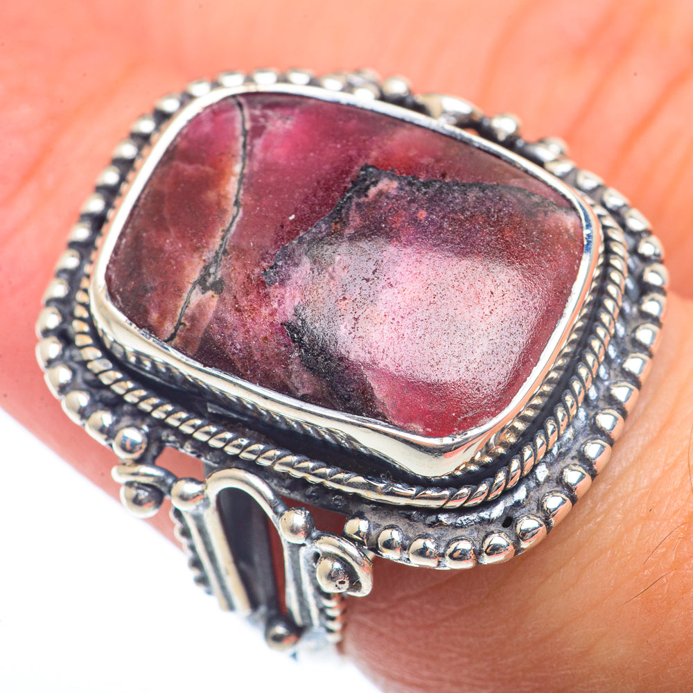 Russian Eudialyte Rings handcrafted by Ana Silver Co - RING73433
