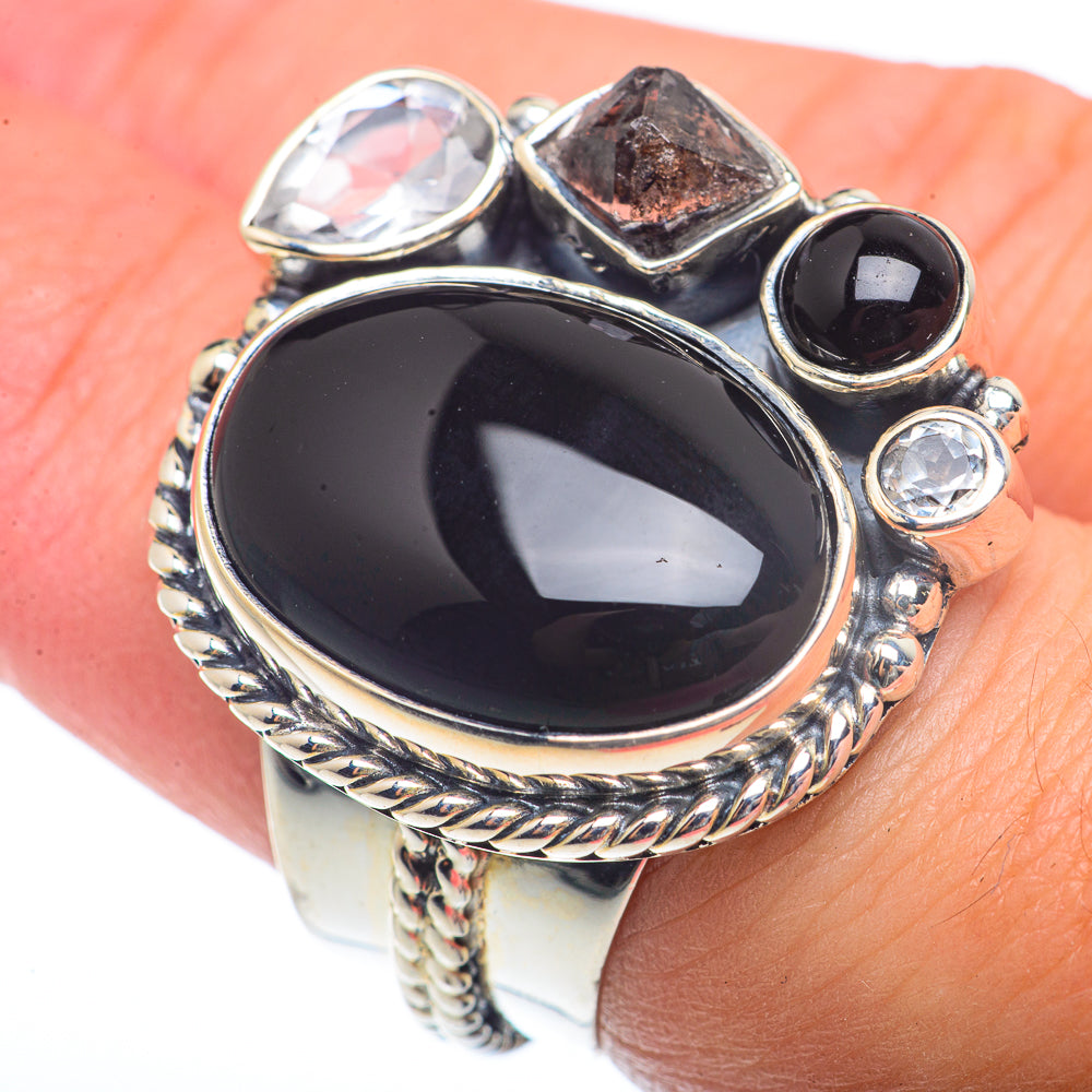Black Onyx Rings handcrafted by Ana Silver Co - RING73441