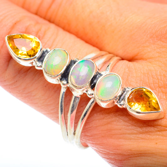 Ethiopian Opal Rings handcrafted by Ana Silver Co - RING73447