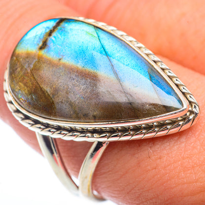 Labradorite Rings handcrafted by Ana Silver Co - RING73448