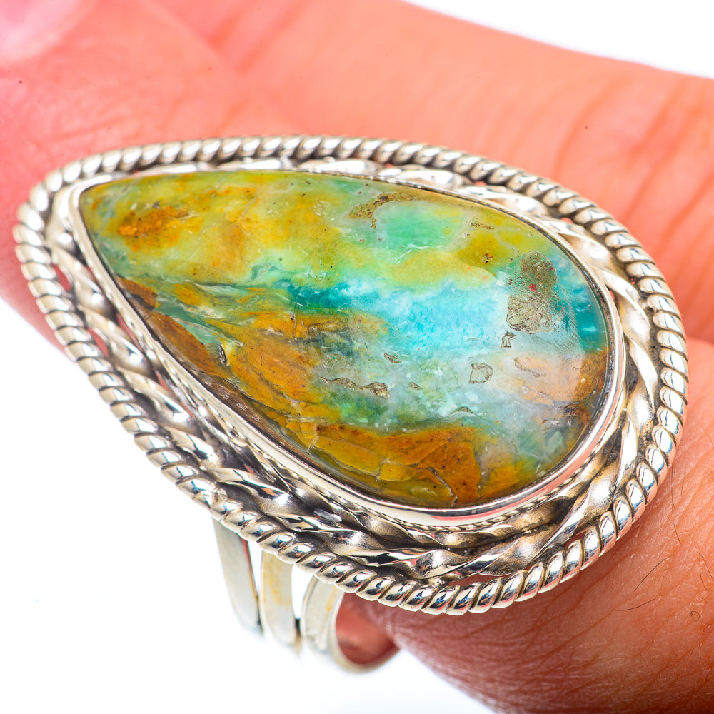 Peruvian Opal Rings handcrafted by Ana Silver Co - RING73449