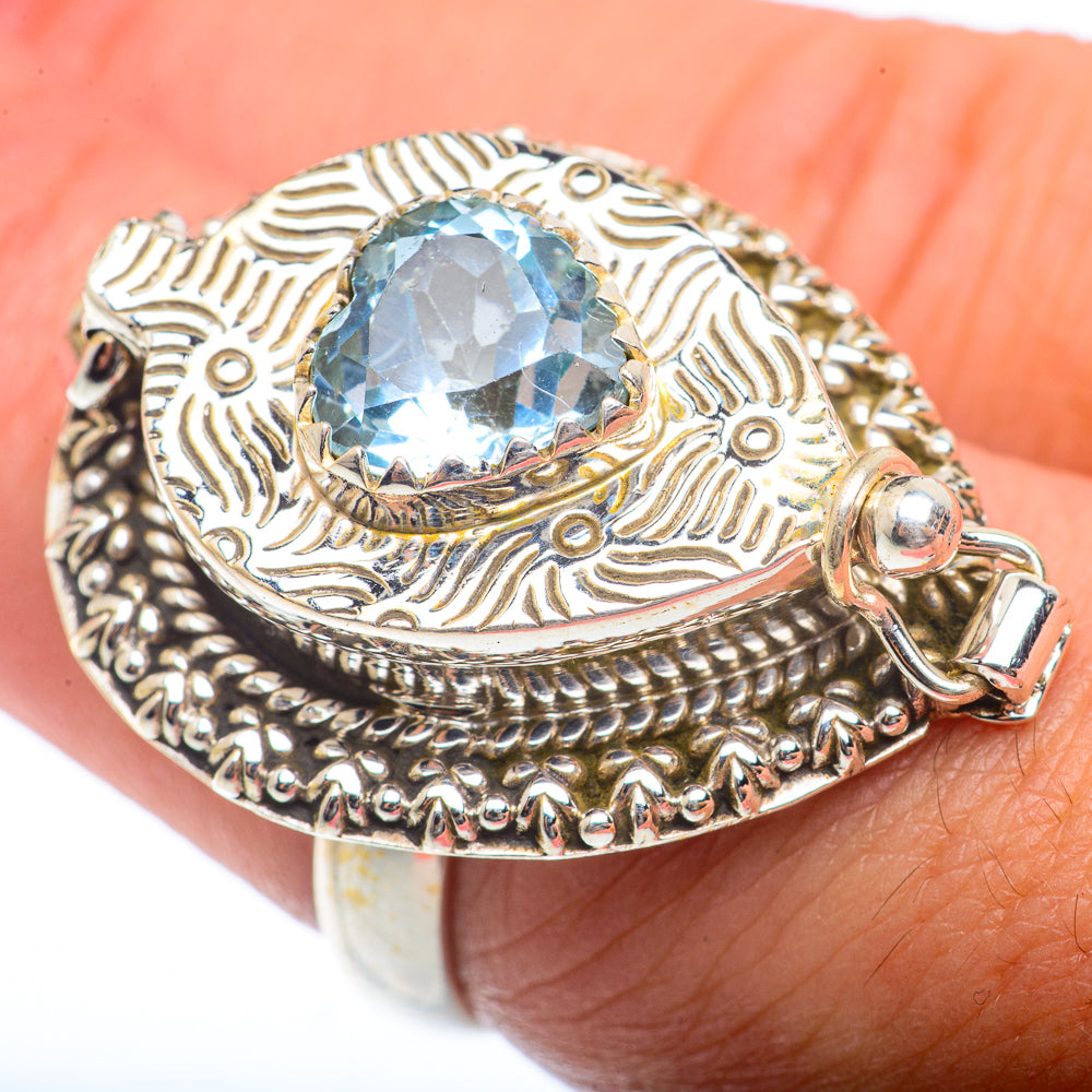 Blue Topaz Rings handcrafted by Ana Silver Co - RING73451