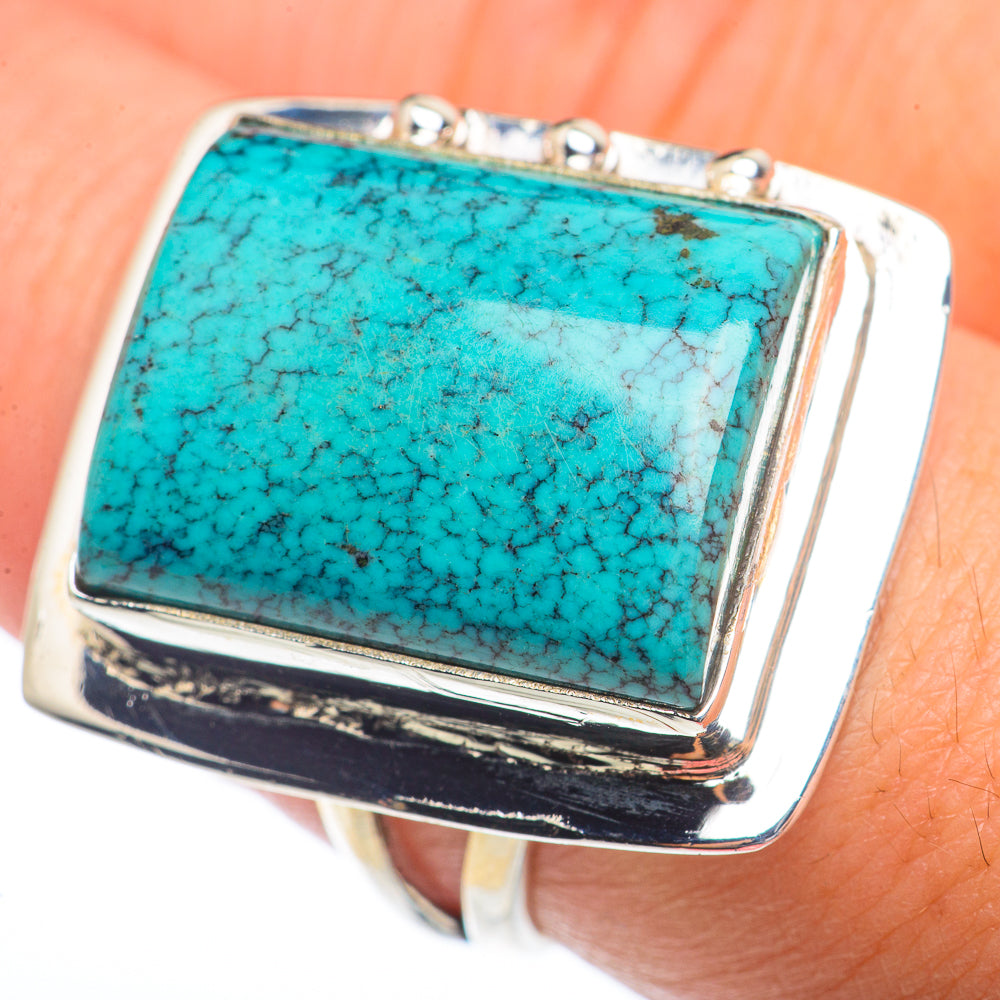 Tibetan Turquoise Rings handcrafted by Ana Silver Co - RING73452