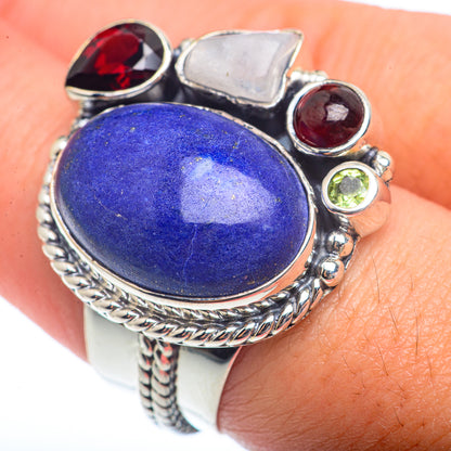 Lapis Lazuli Rings handcrafted by Ana Silver Co - RING73457