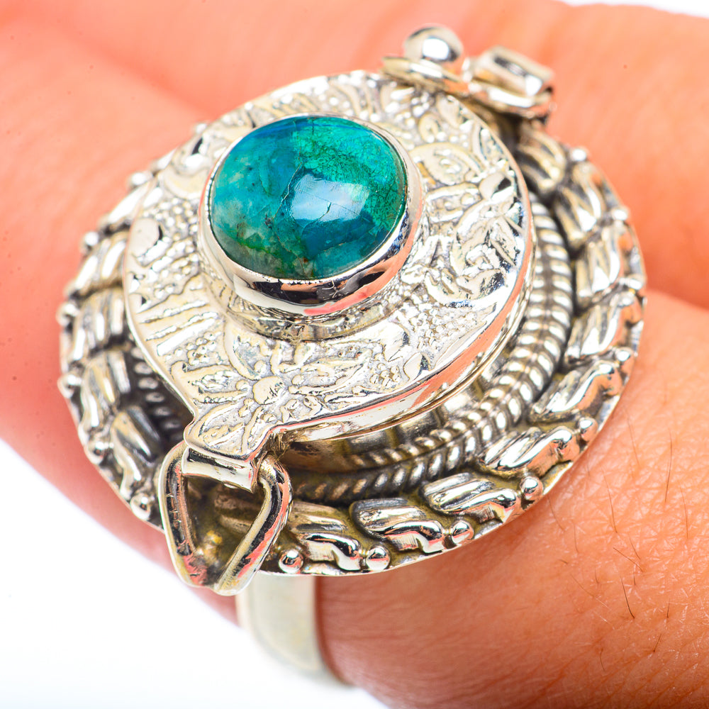 Chrysocolla Rings handcrafted by Ana Silver Co - RING73458