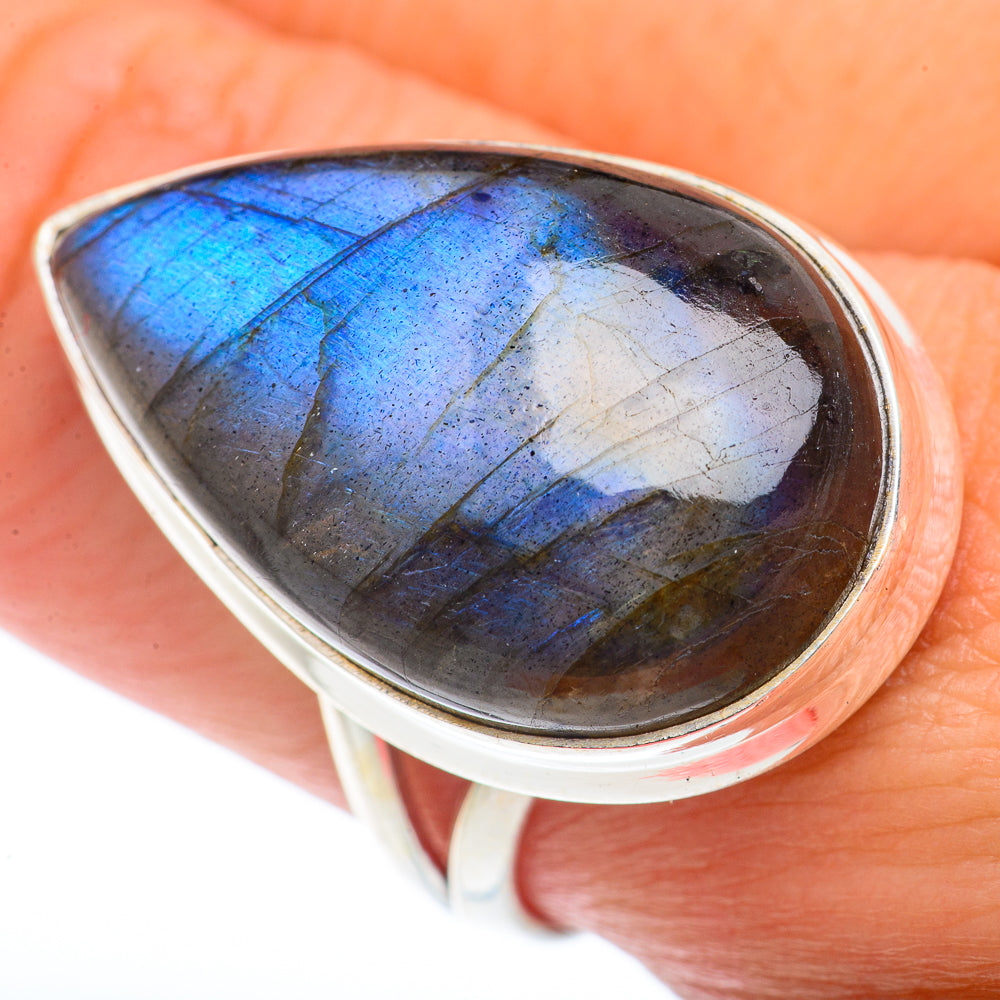 Labradorite Rings handcrafted by Ana Silver Co - RING73459