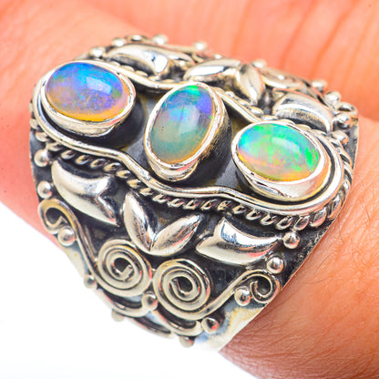 Ethiopian Opal Rings handcrafted by Ana Silver Co - RING73472