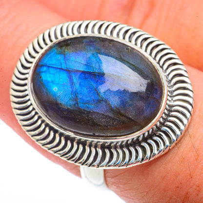 Labradorite Rings handcrafted by Ana Silver Co - RING73473