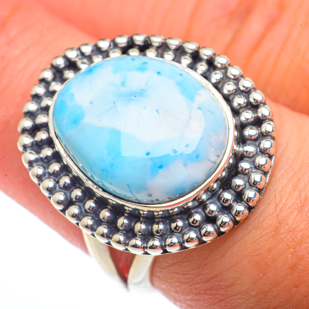 Larimar Rings handcrafted by Ana Silver Co - RING73476