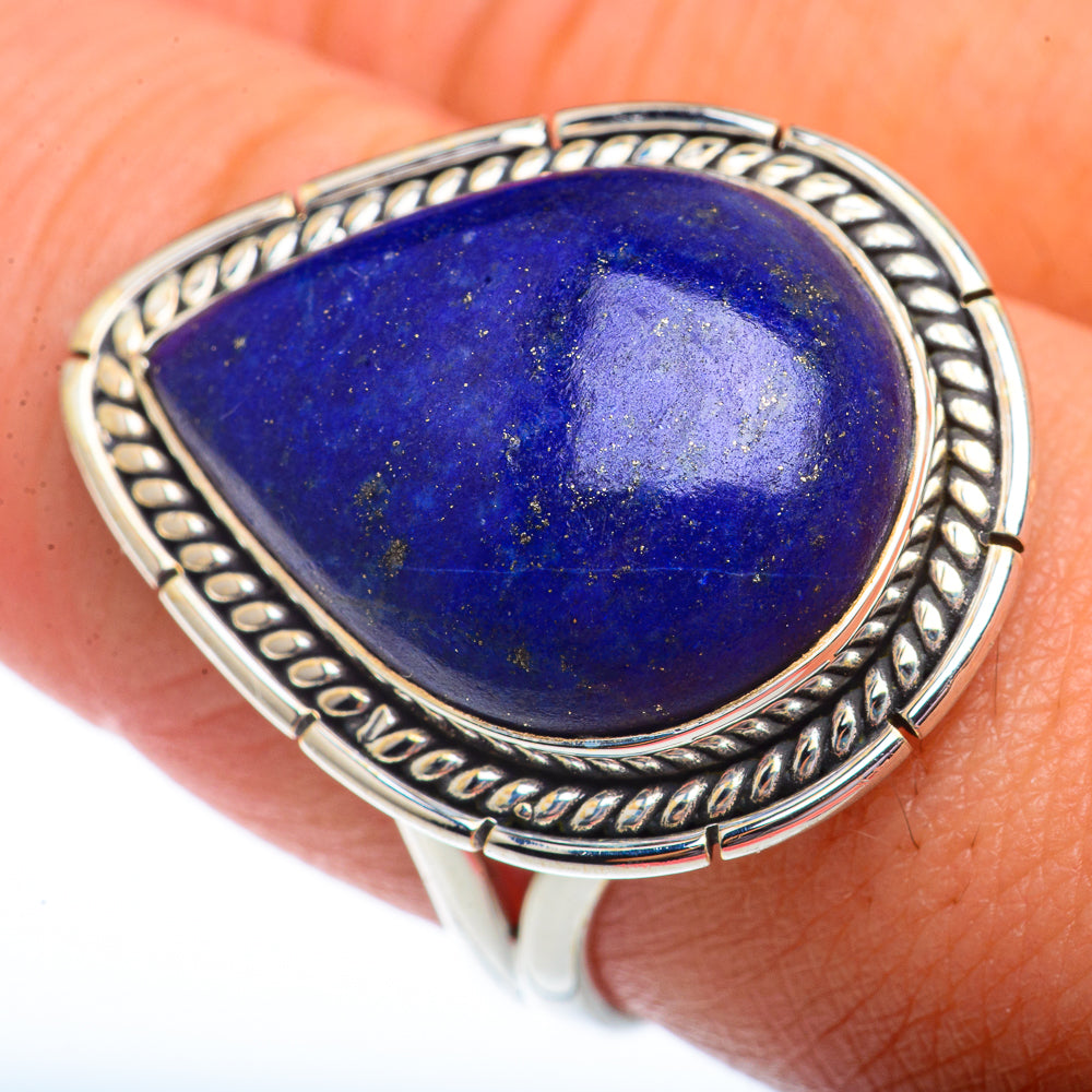 Lapis Lazuli Rings handcrafted by Ana Silver Co - RING73477