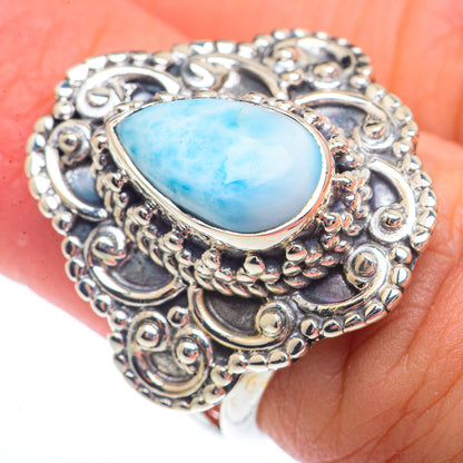 Larimar Rings handcrafted by Ana Silver Co - RING73480