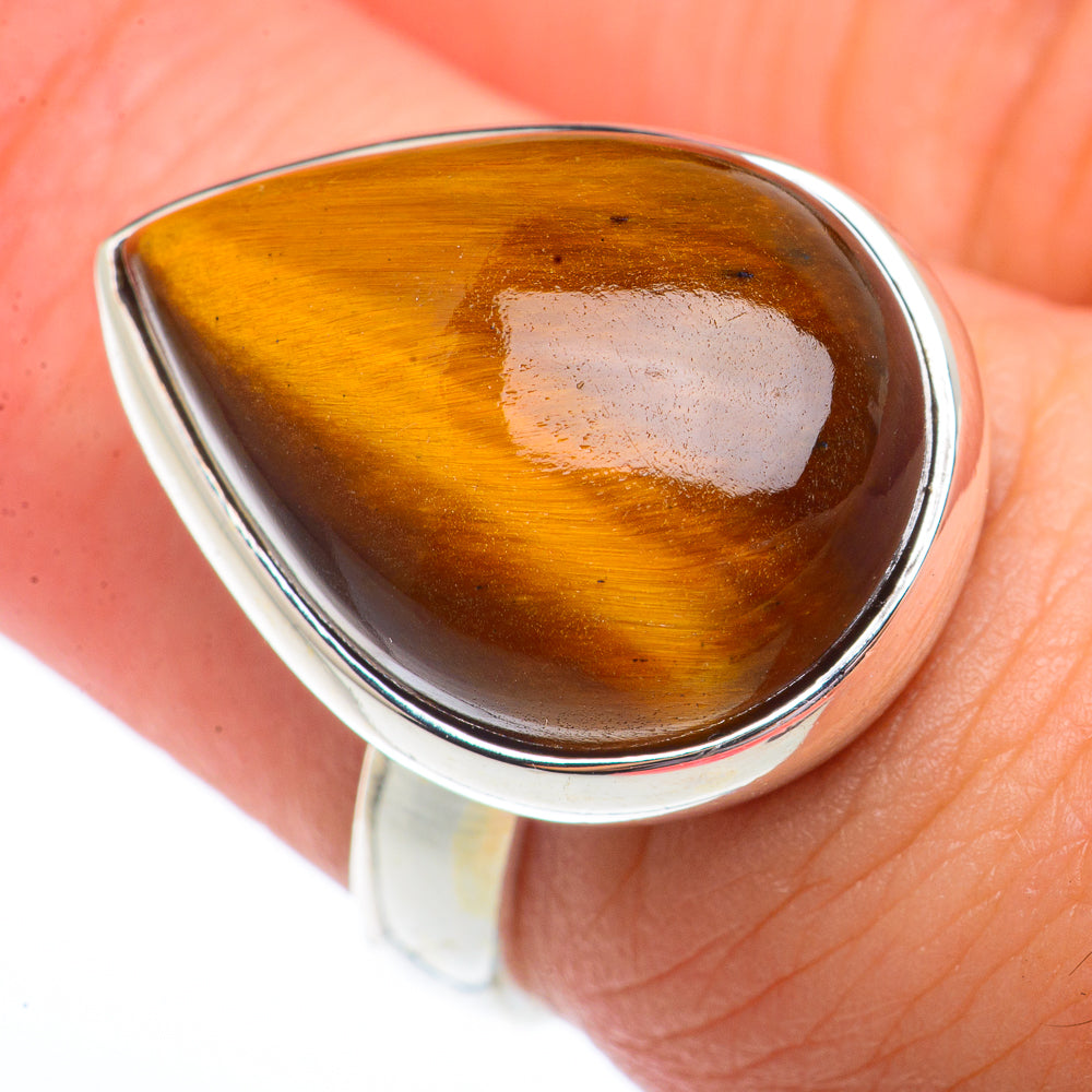 Tiger Eye Rings handcrafted by Ana Silver Co - RING73486