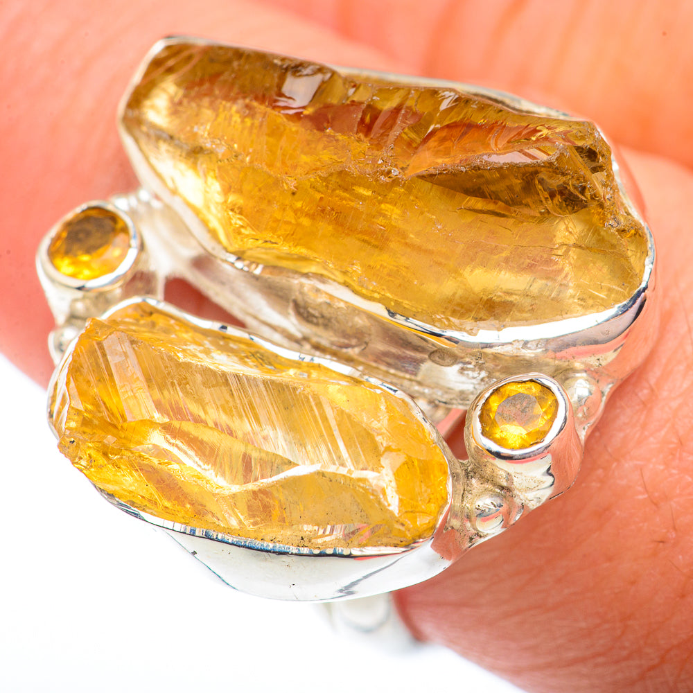 Citrine Rings handcrafted by Ana Silver Co - RING73491