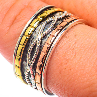 Spectro Pyrite Druzy Rings handcrafted by Ana Silver Co - RING73504