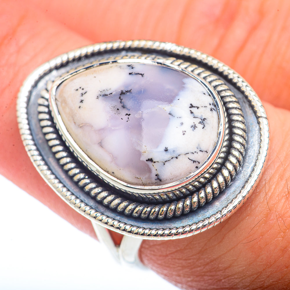 Dendritic Opal Rings handcrafted by Ana Silver Co - RING73508