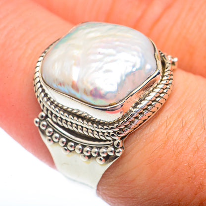 Mother Of Pearl Rings handcrafted by Ana Silver Co - RING73511