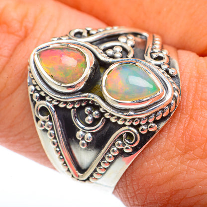 Ethiopian Opal Rings handcrafted by Ana Silver Co - RING73516