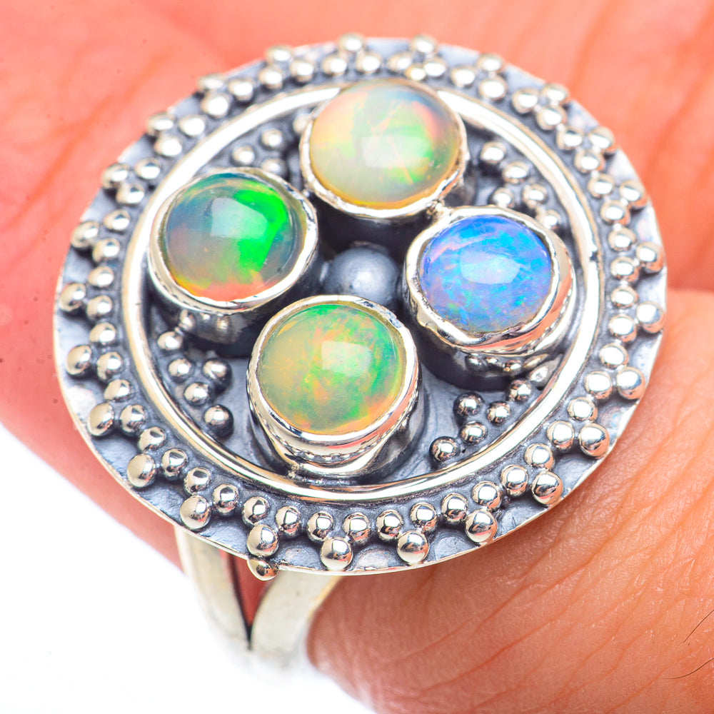 Ethiopian Opal Rings handcrafted by Ana Silver Co - RING73517