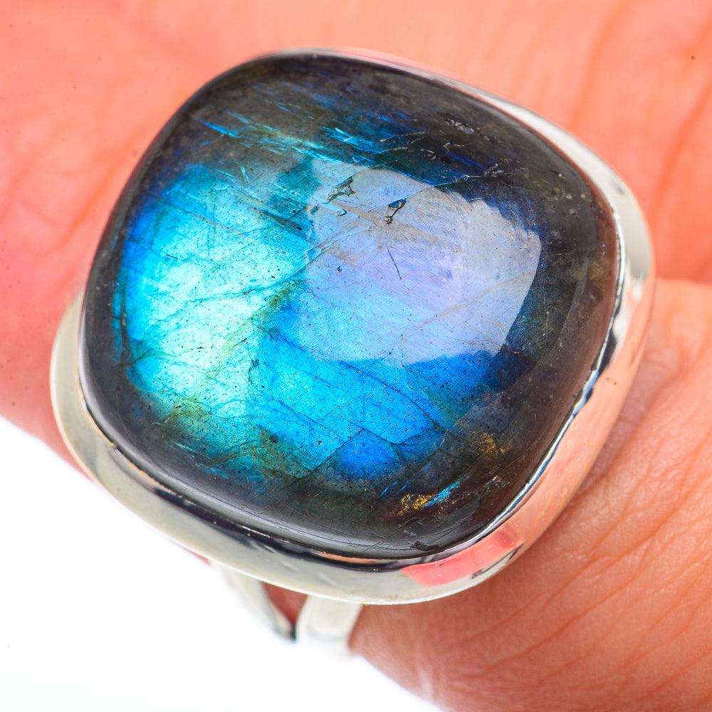 Labradorite Rings handcrafted by Ana Silver Co - RING73522