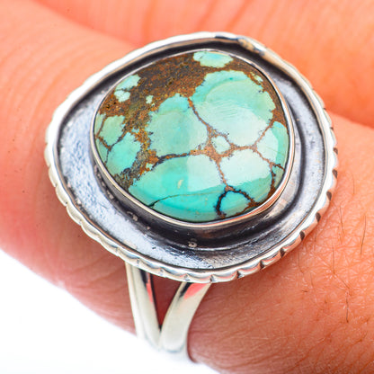Tibetan Turquoise Rings handcrafted by Ana Silver Co - RING73532