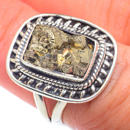 Pyrite Rings handcrafted by Ana Silver Co - RING73554