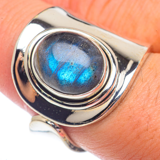 Labradorite Rings handcrafted by Ana Silver Co - RING73571