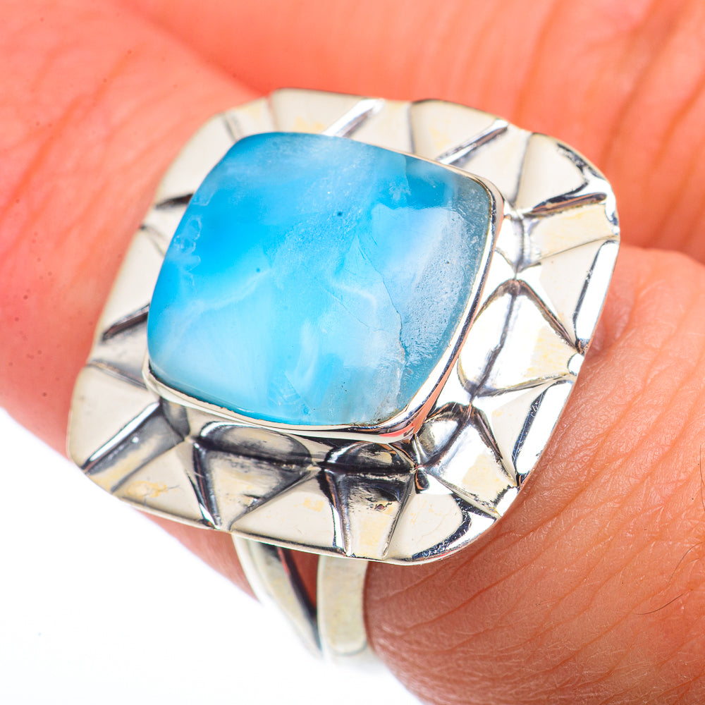 Larimar Rings handcrafted by Ana Silver Co - RING73577