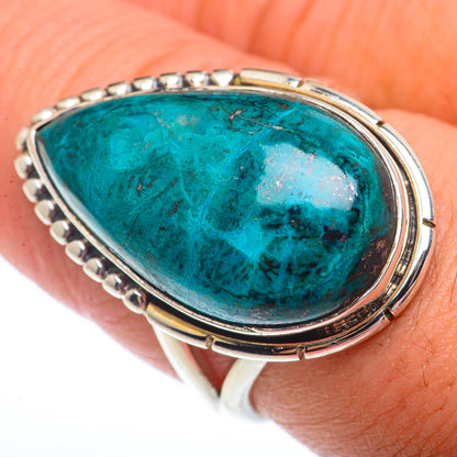 Chrysocolla Rings handcrafted by Ana Silver Co - RING73578