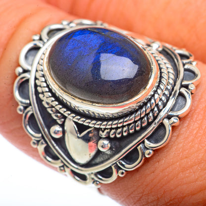 Labradorite Rings handcrafted by Ana Silver Co - RING73579