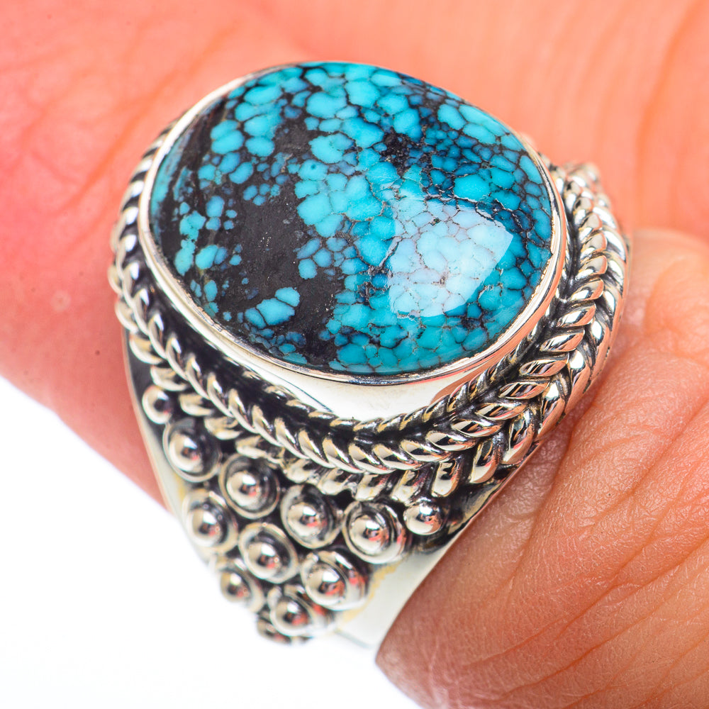 Tibetan Turquoise Rings handcrafted by Ana Silver Co - RING73580