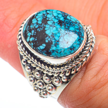 Tibetan Turquoise Rings handcrafted by Ana Silver Co - RING73580