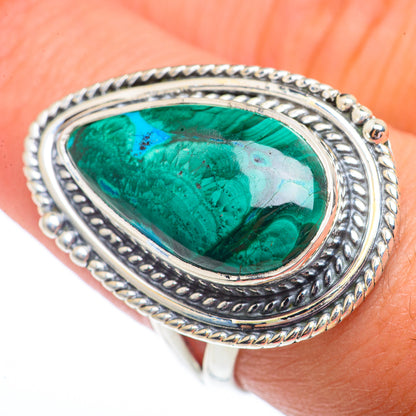 Chrysocolla Rings handcrafted by Ana Silver Co - RING73581