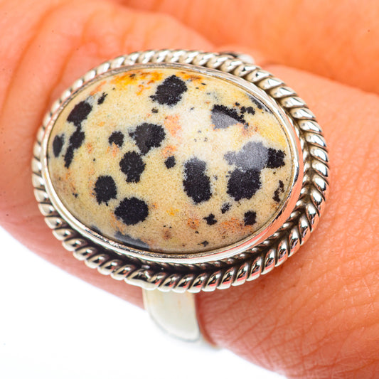 Dalmatian Jasper Rings handcrafted by Ana Silver Co - RING73586