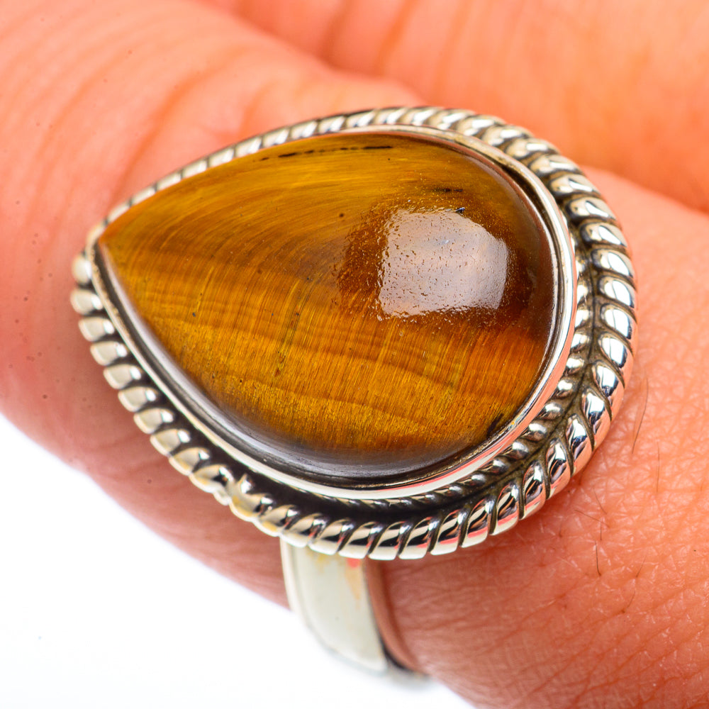Tiger Eye Rings handcrafted by Ana Silver Co - RING73588