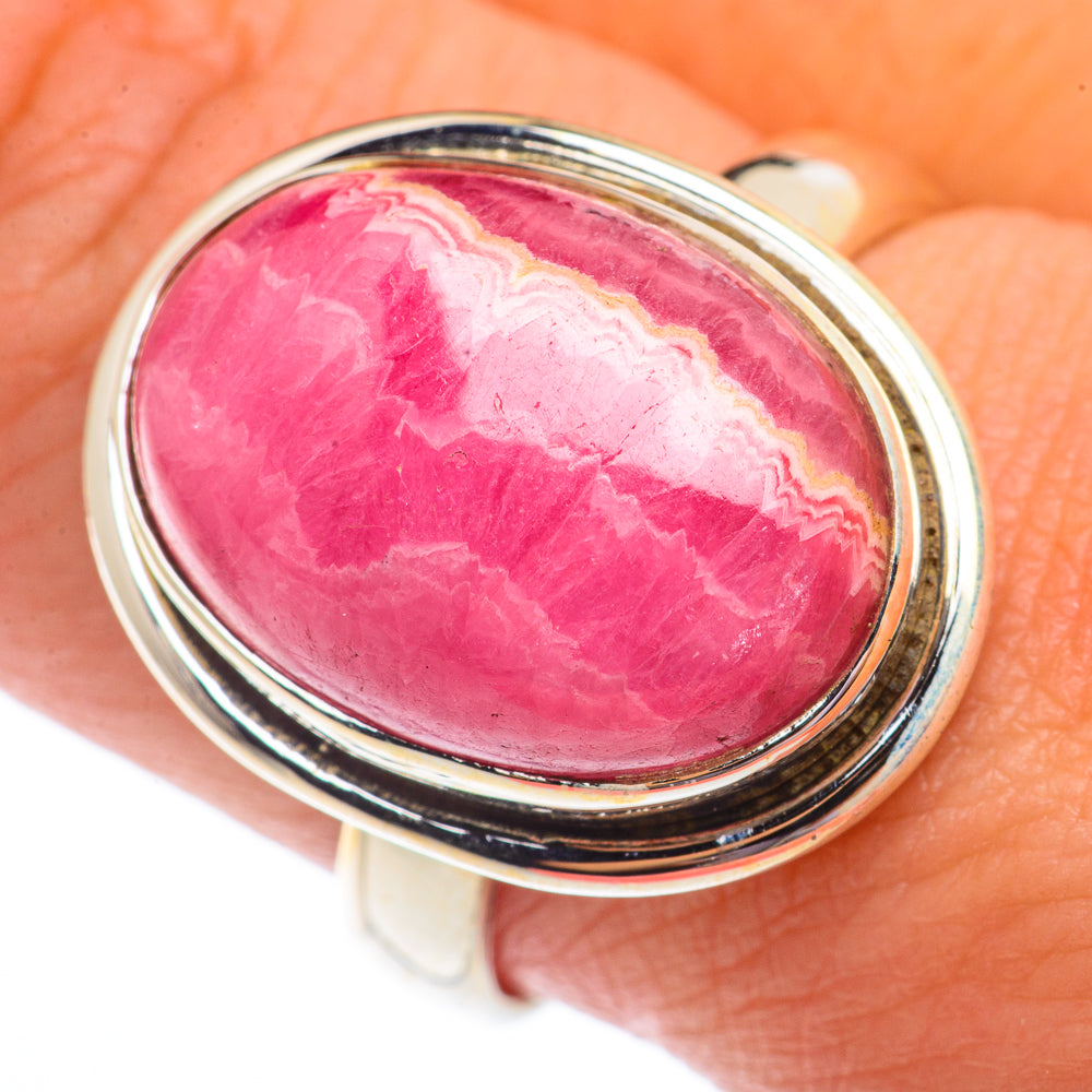 Rhodochrosite Rings handcrafted by Ana Silver Co - RING73593