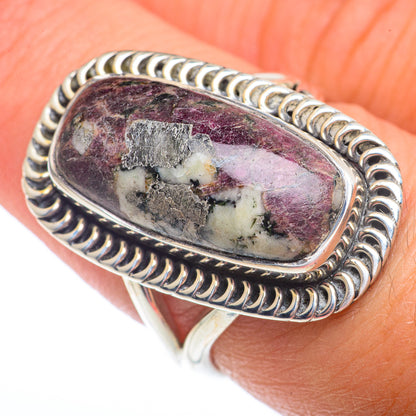 Russian Eudialyte Rings handcrafted by Ana Silver Co - RING73595