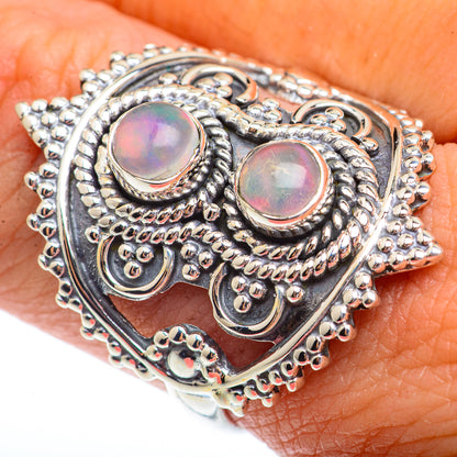 Ethiopian Opal Rings handcrafted by Ana Silver Co - RING73612