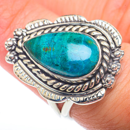Chrysocolla Rings handcrafted by Ana Silver Co - RING73619