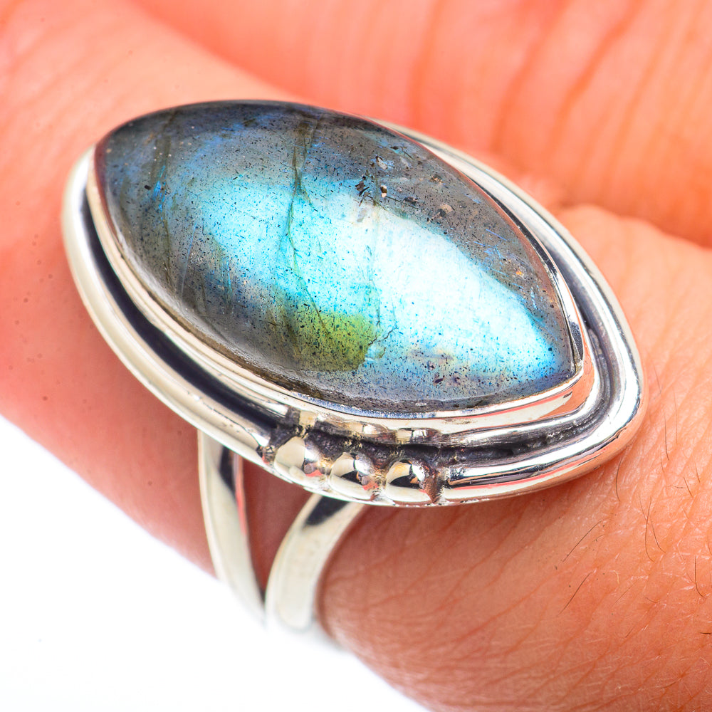 Labradorite Rings handcrafted by Ana Silver Co - RING73620