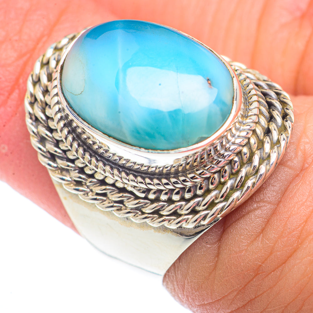 Larimar Rings handcrafted by Ana Silver Co - RING73622