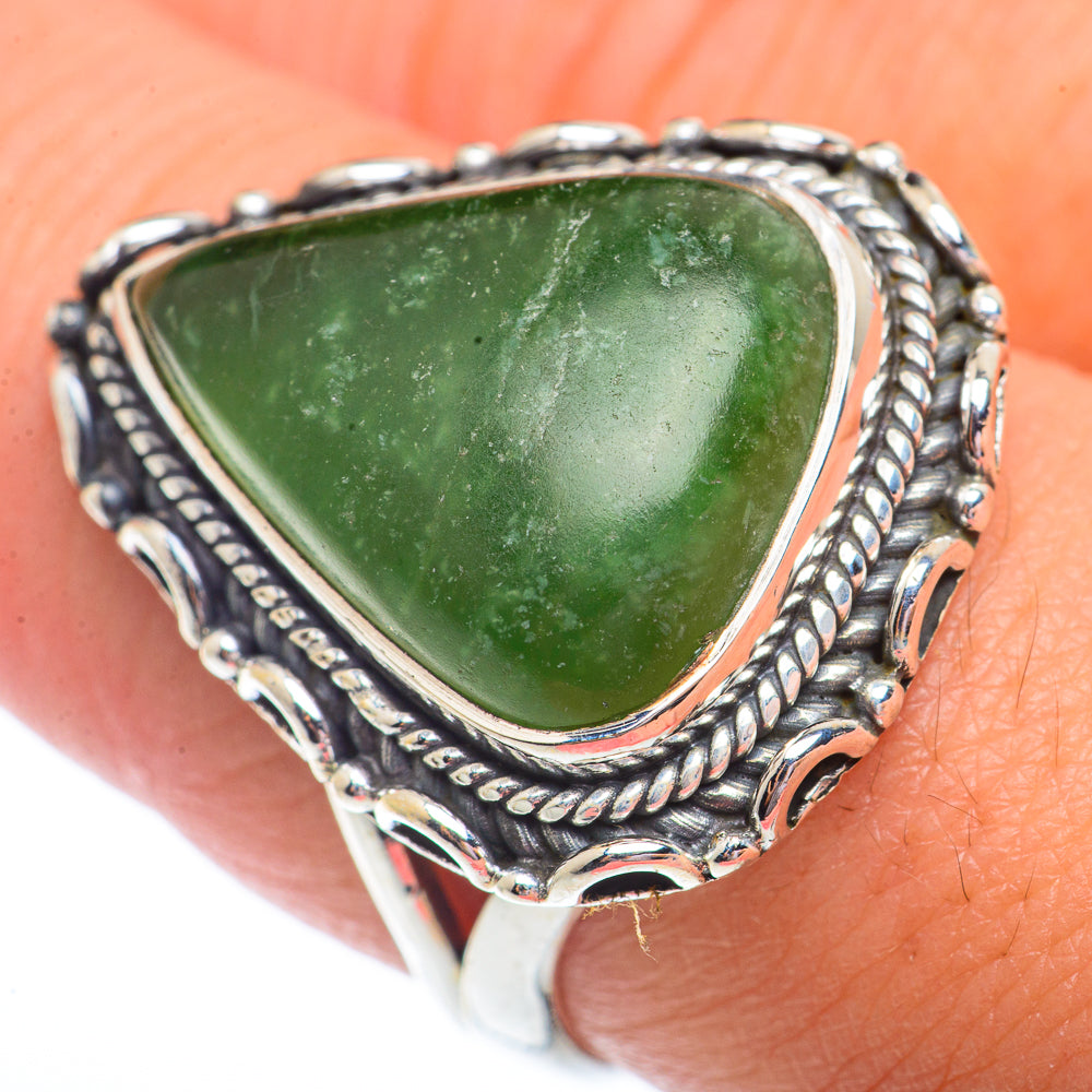 Nephirite Jade Rings handcrafted by Ana Silver Co - RING73626